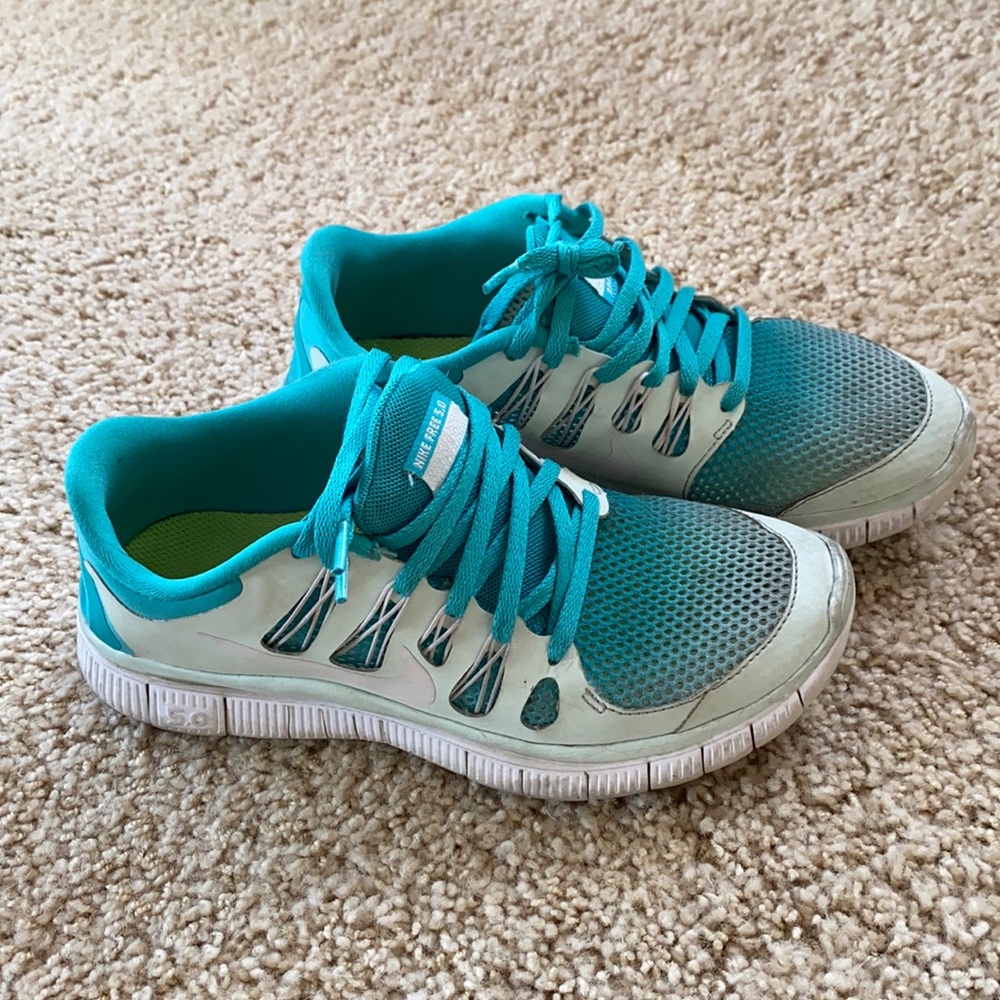 Mint/Turquoise Nike Free Run 5.0